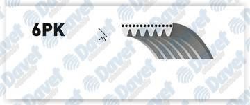 GATES 6PK1823XS Kanalli V Kayisi Dacia Logan 1.4 1.6 06- Sandero 08- Dacia Dokker 1.6 13-